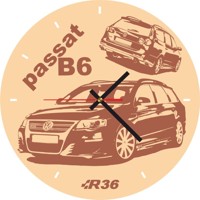 Drevené hodiny VW Passat B6